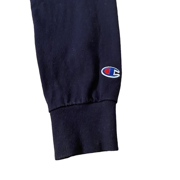 Champion Princeton Tiger Shirt Unisex Small Navy Blue Long Sleeve University Tee - Picture 5 of 10